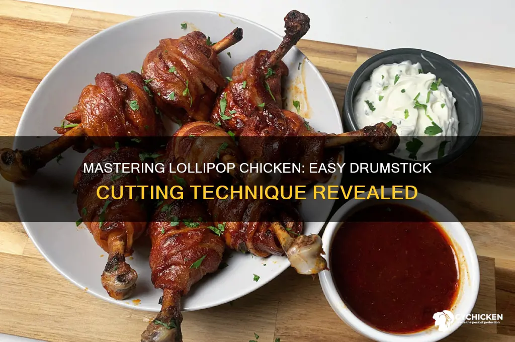 how to cut drumsticks into lollipop chicken