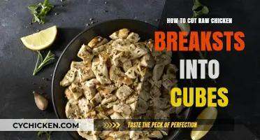Cutting Chicken Breasts: Cubing Raw Meat Like a Pro