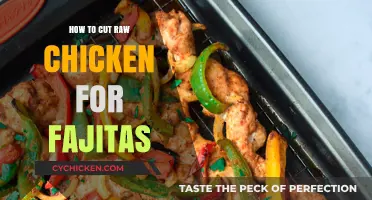 Perfectly Prepped: Mastering the Art of Cutting Raw Chicken for Fajitas
