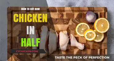 Mastering the Art of Cutting Raw Chicken in Half Safely