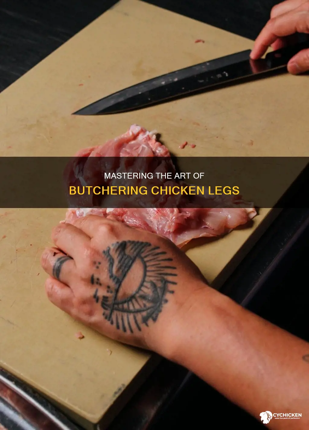 how to cut the meat off a chicken leg