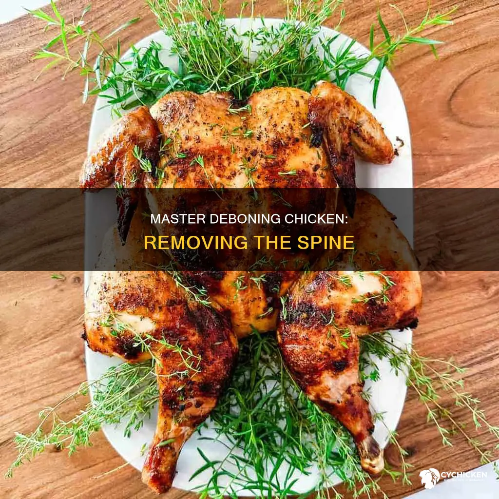 how to cut the spine out of a chicken