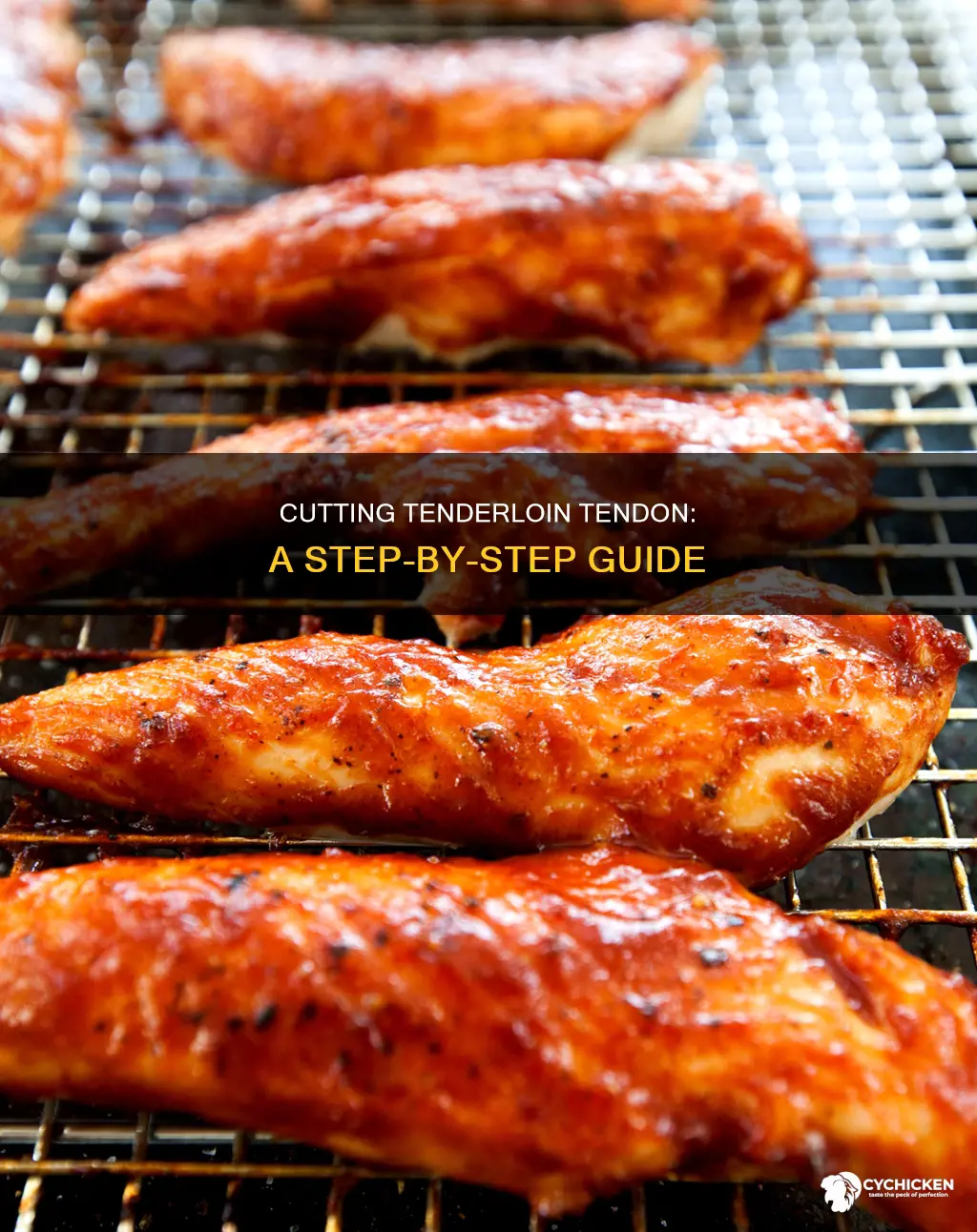 how to cut the tendon out of a chicken tenderloin