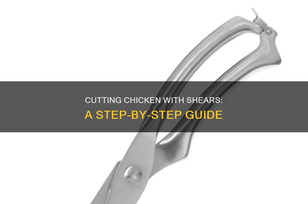how to cut up a chicken with shears