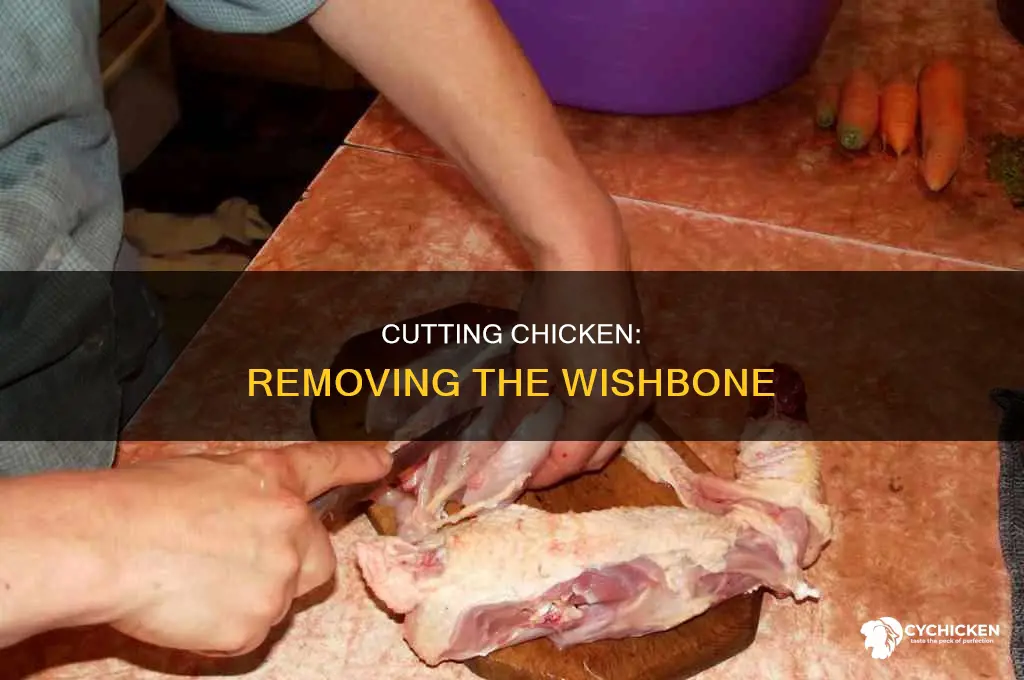 how to cut up a chicken with wishbone