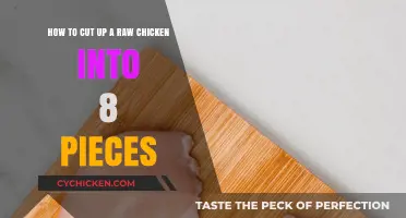 Cutting Raw Chicken: 8 Easy Pieces
