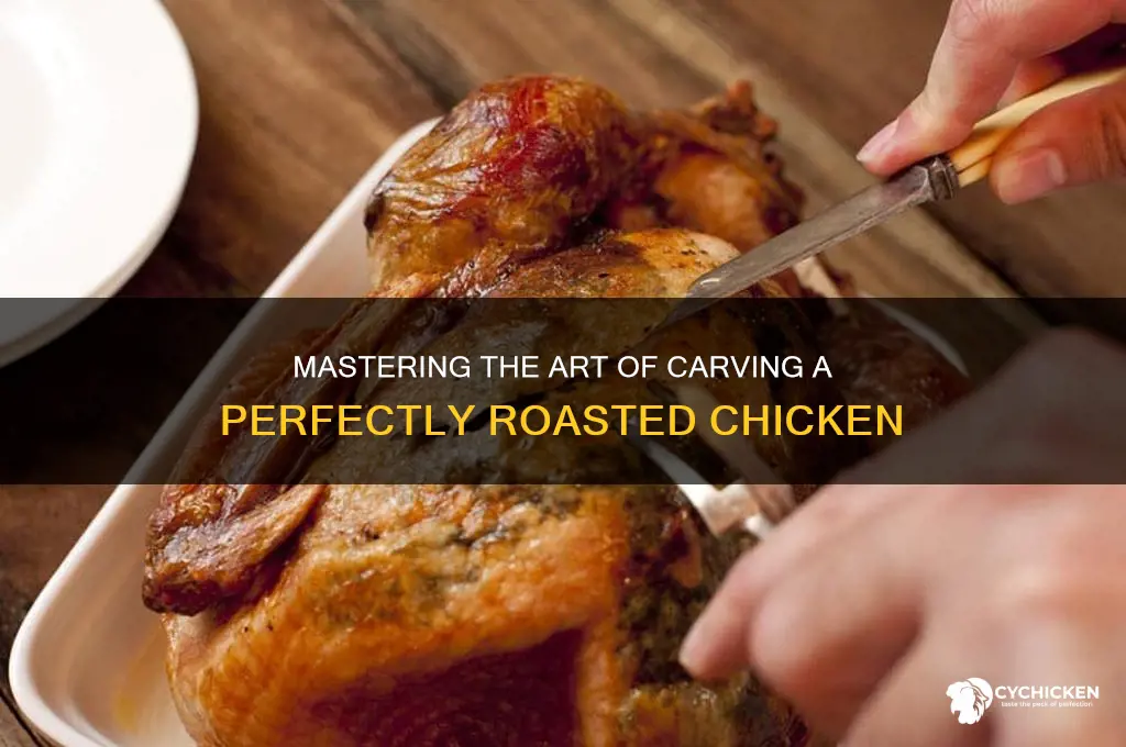 how to cut up a roasted chicken
