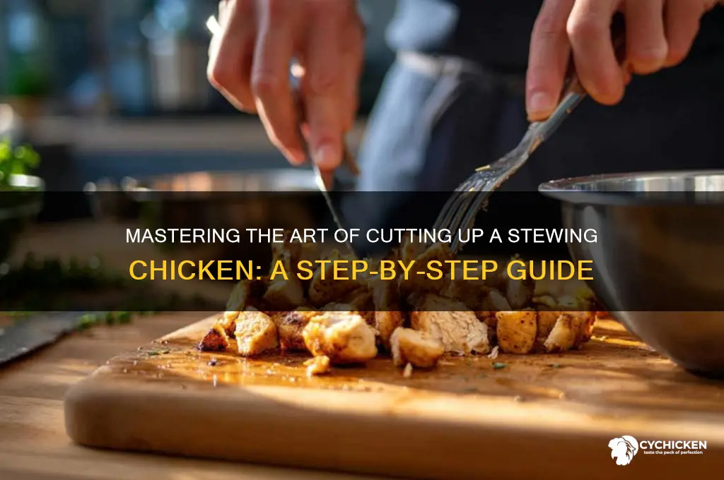 how to cut up a stewing chicken