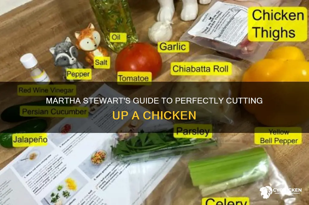 how to cut up chicken martha stewart