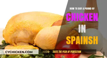 Comprar una libra de pollo en español