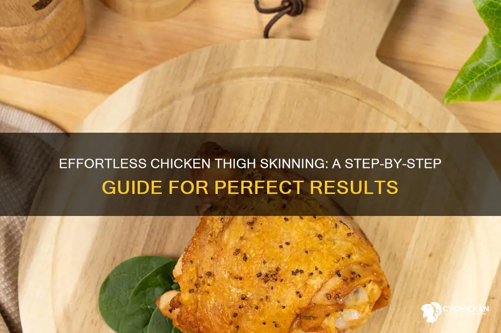 how to de-skin chicken thighs