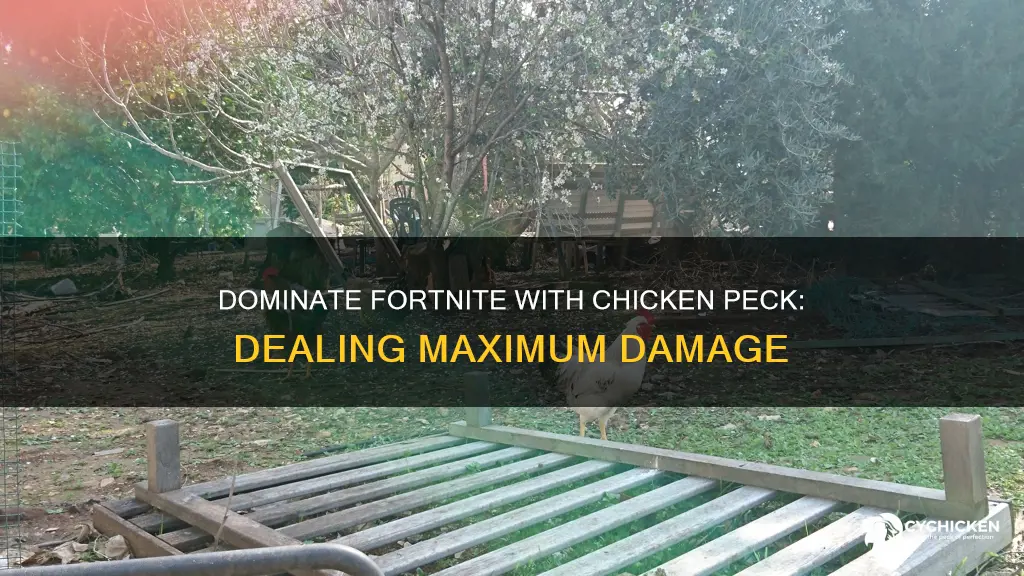 how to deal damage with a chicken peck fortnite