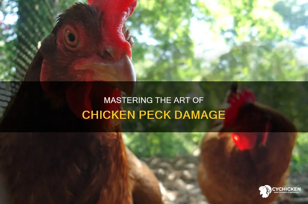 how to deal damage with a chicken peck