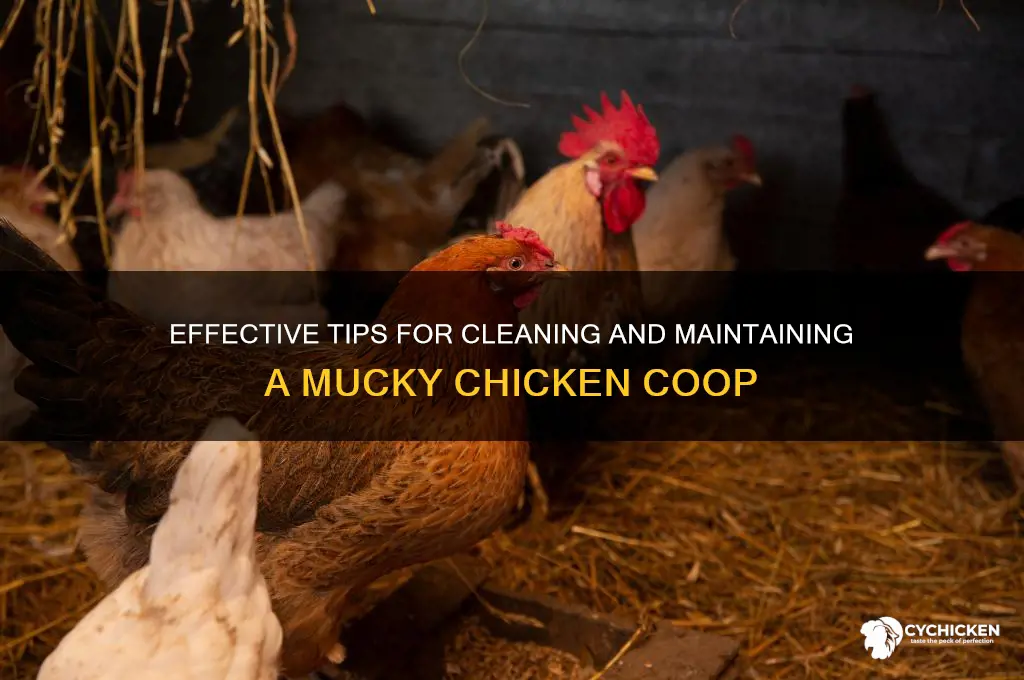 how to deal with mucky chicken house