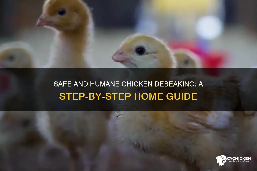 how to debeak a chicken at home