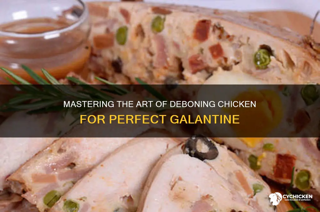 how to debone a chicken for galantine
