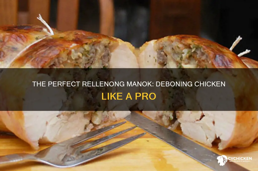 how to debone a chicken for rellenong manok