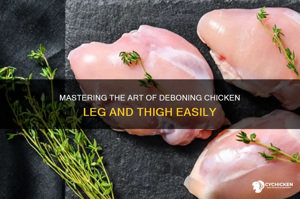 how to debone a chicken leg and thigh