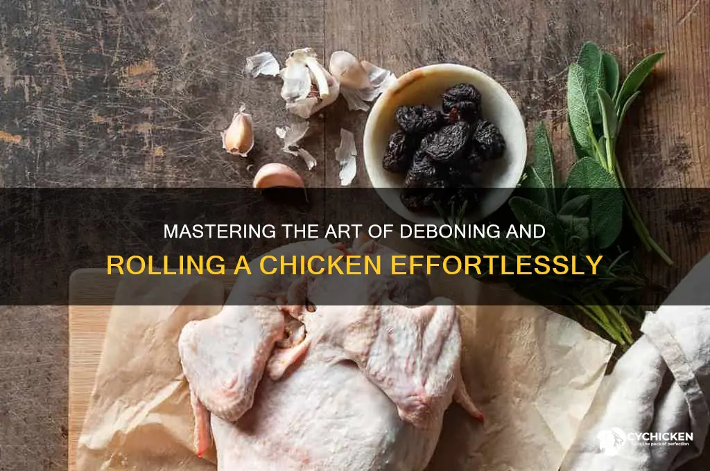 how to debone and roll a chicken