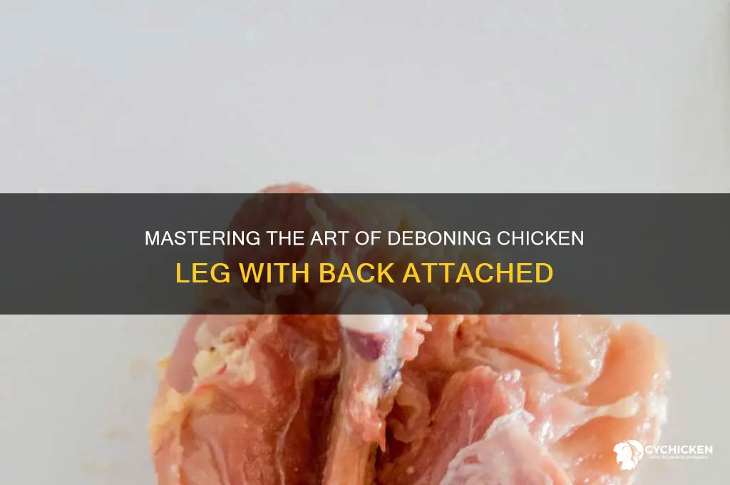 how to debone chicken leg back attached