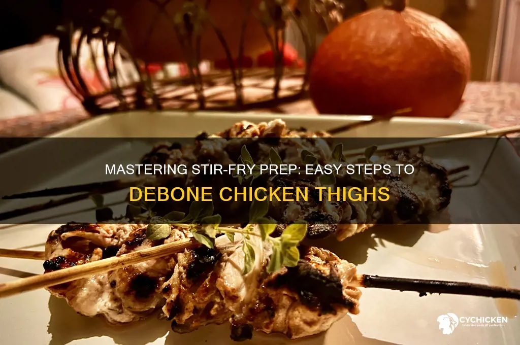 how to debone chicken thighs for stir fry