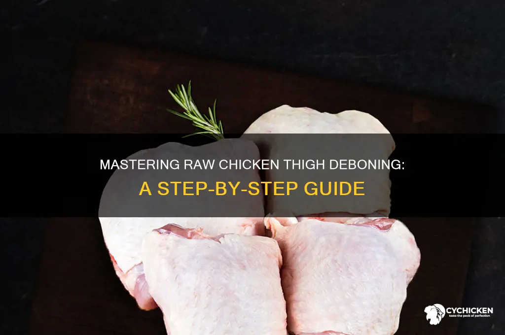 how to debone chicken thighs raw