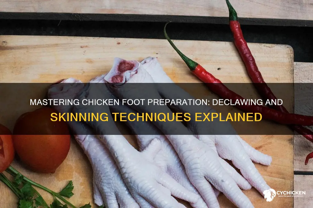 how to declaw and skin chicken feet