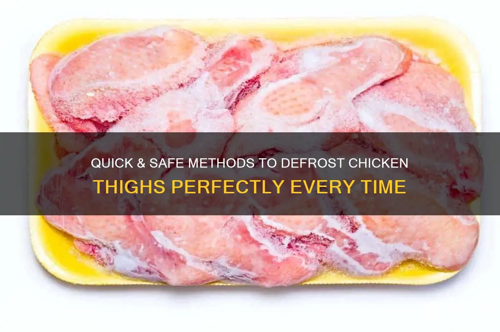 how to deferost chicken thigh