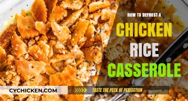 Quickly Safely Defrost Chicken Rice Casserole: Easy Thawing Tips