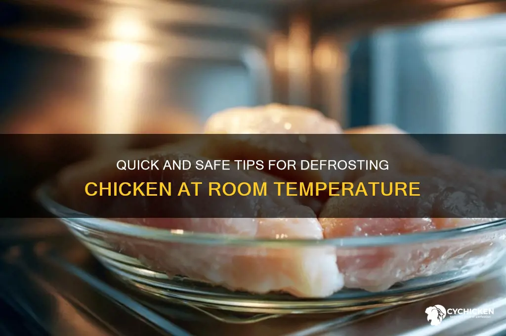 how to defrost chicken at room temperature