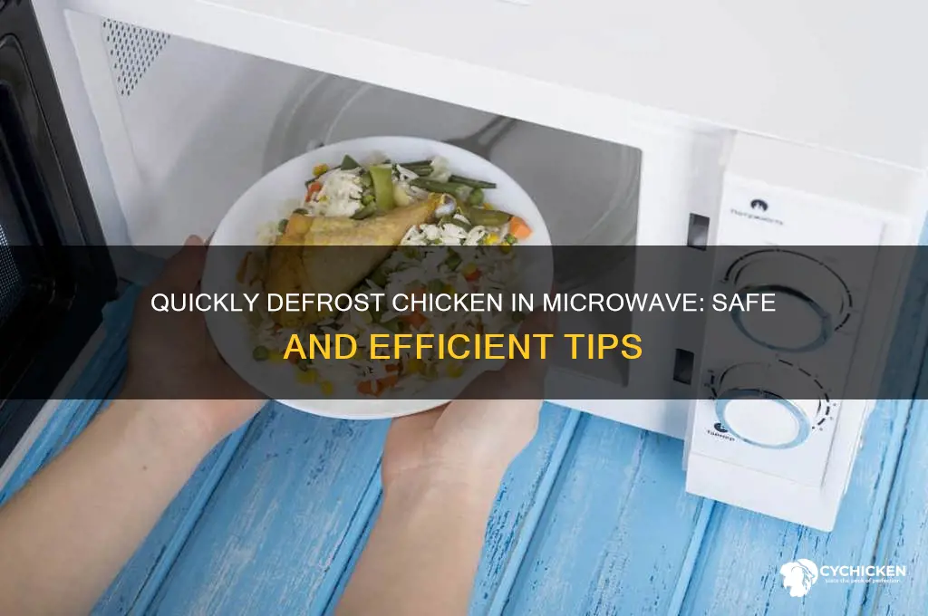 how to defrost chicken fast in microwave