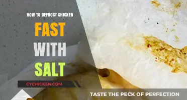 Quick Chicken Defrosting: Salt's Speedy Solution for Safe Thawing