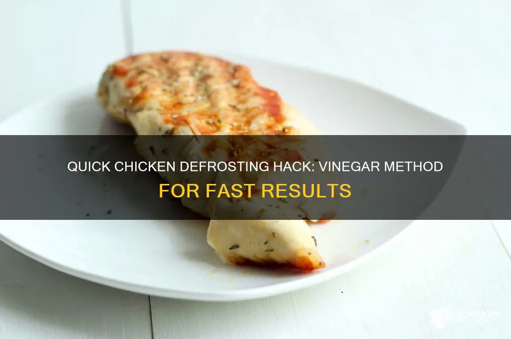 how to defrost chicken fast with vinegar