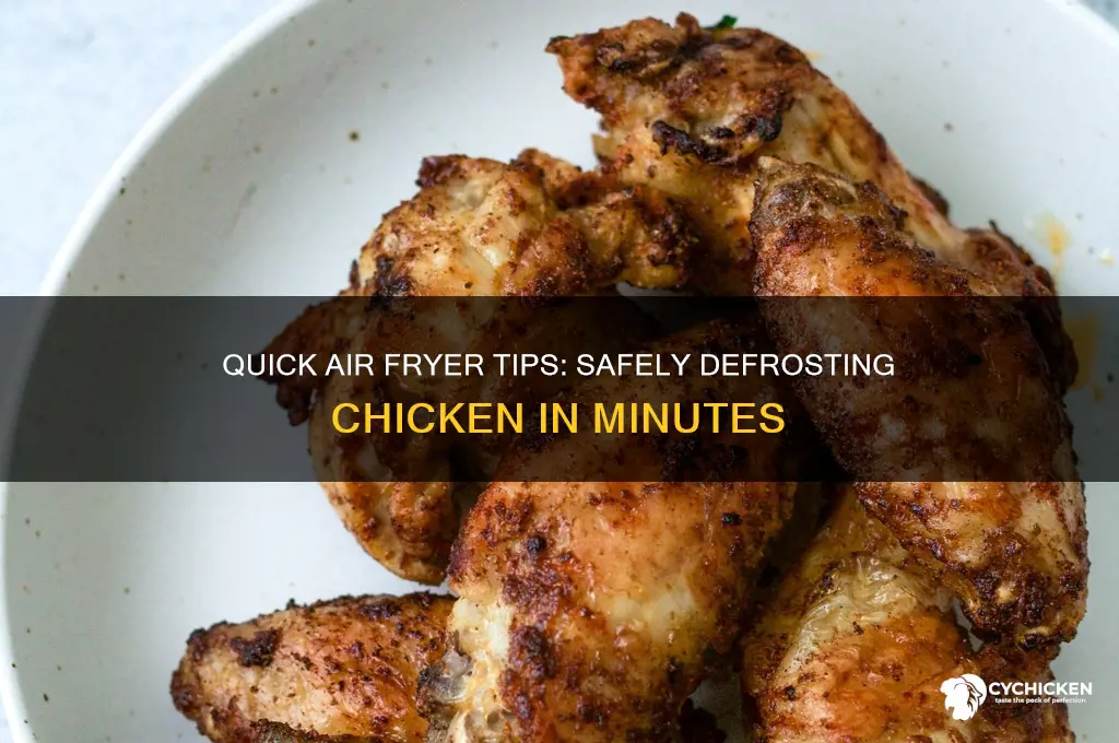 how to defrost chicken in air fryer