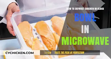 Defrosting Chicken Safely: Glass Bowl in Microwave