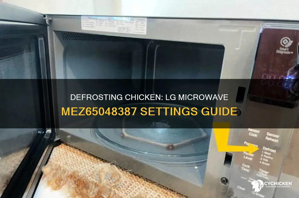 how to defrost chicken in lg microwave mez65048387
