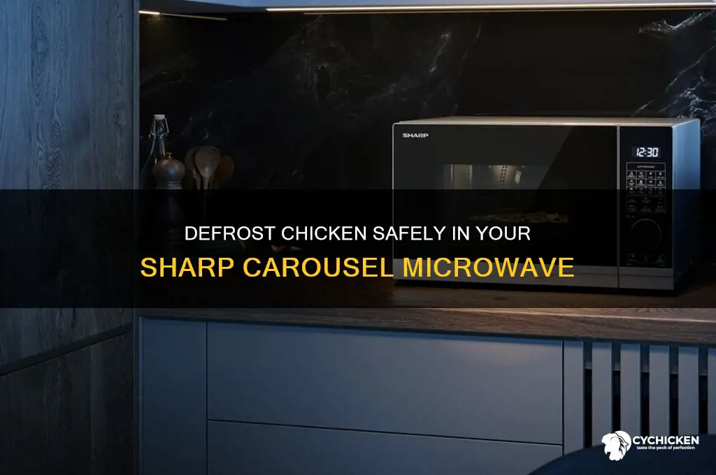 how to defrost chicken in sharp carousel microwave