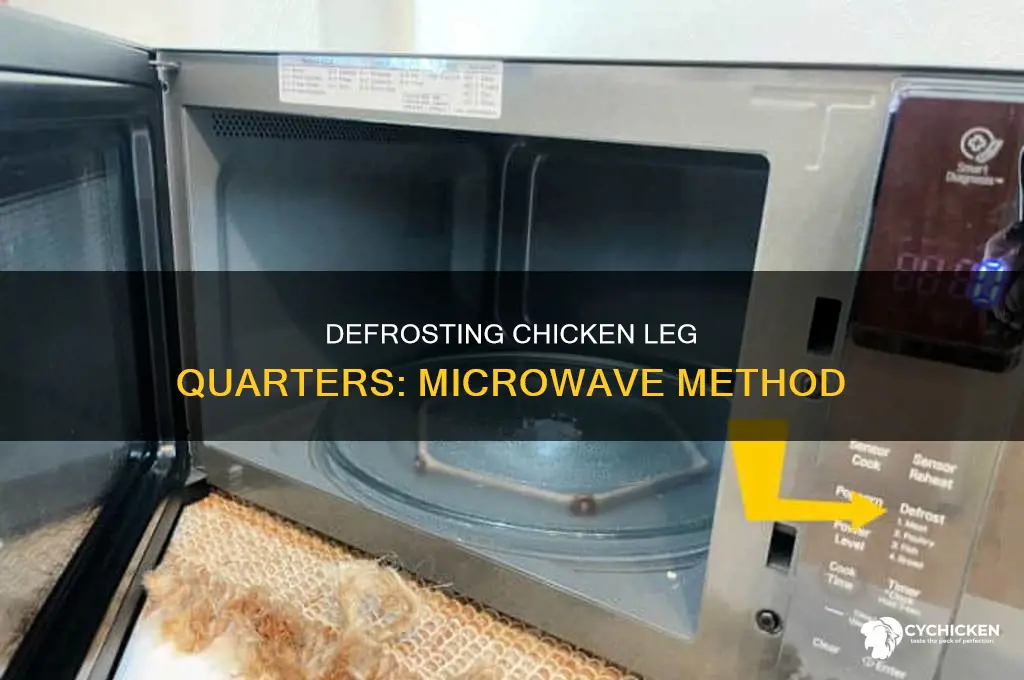how to defrost chicken leg quarters in microwave