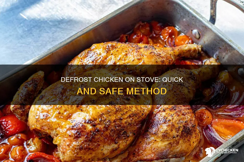 how to defrost chicken on stove without overcooking