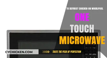 Defrost Chicken with Whirlpool One-Touch Microwave: Quick and Easy!