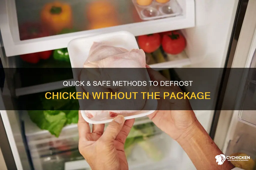 how to defrost chicken out of package