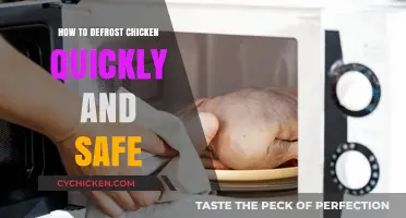 Quick and Safe Chicken Defrosting: A Step-by-Step Guide