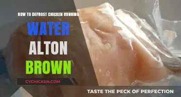 Defrost Chicken with Running Water: Alton Brown's Method