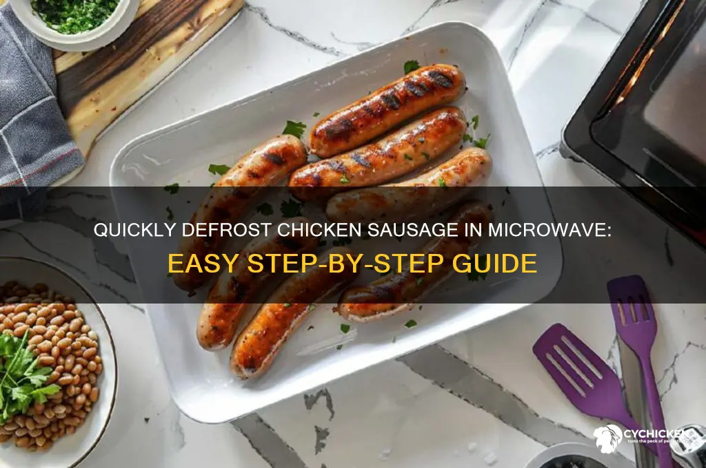 how to defrost chicken sausage in microwave