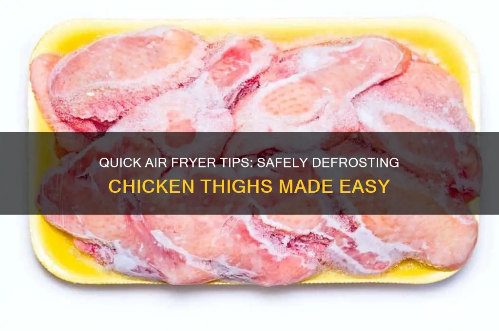 how to defrost chicken thighs in air fryer