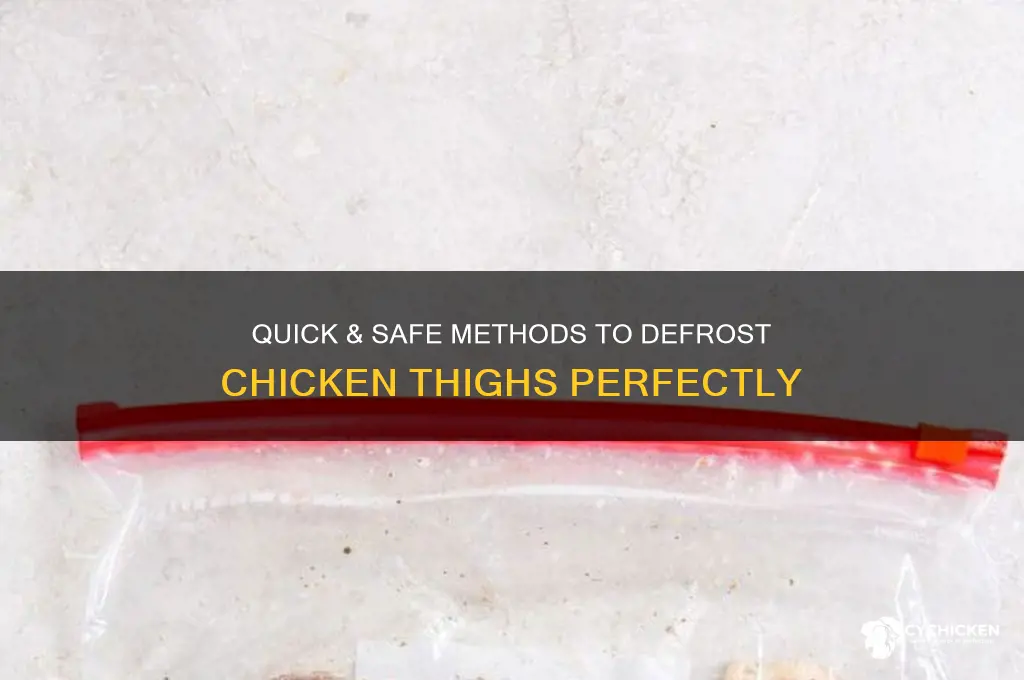 how to defrost chicken thighs