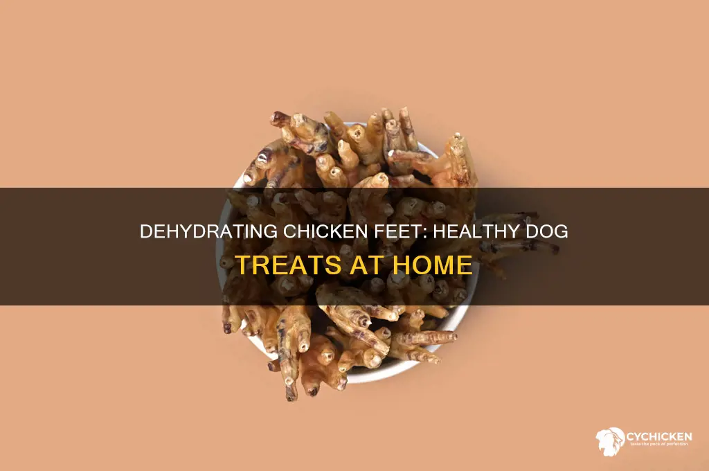 how to dehydrate chicken feet for dog treats