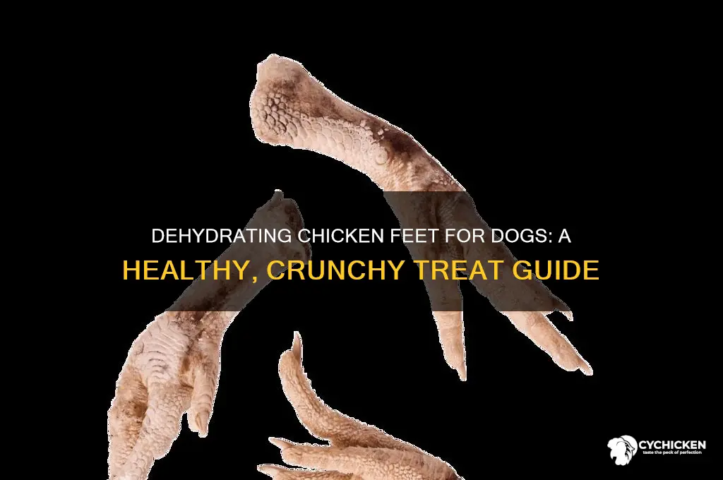 how to dehydrate chicken feet for dogs