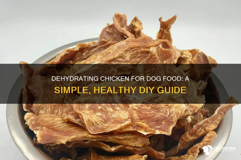 how to dehydrate chicken for dog food