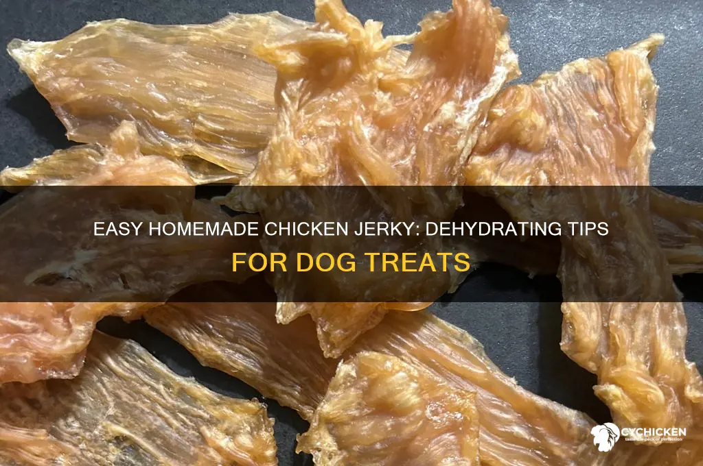 how to dehydrate chicken jerky for dogs